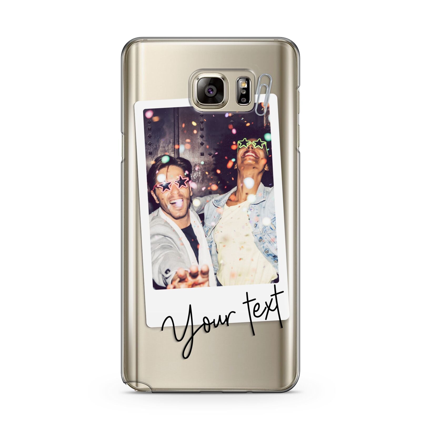Personalised Photo with Text Samsung Galaxy Note 5 Case