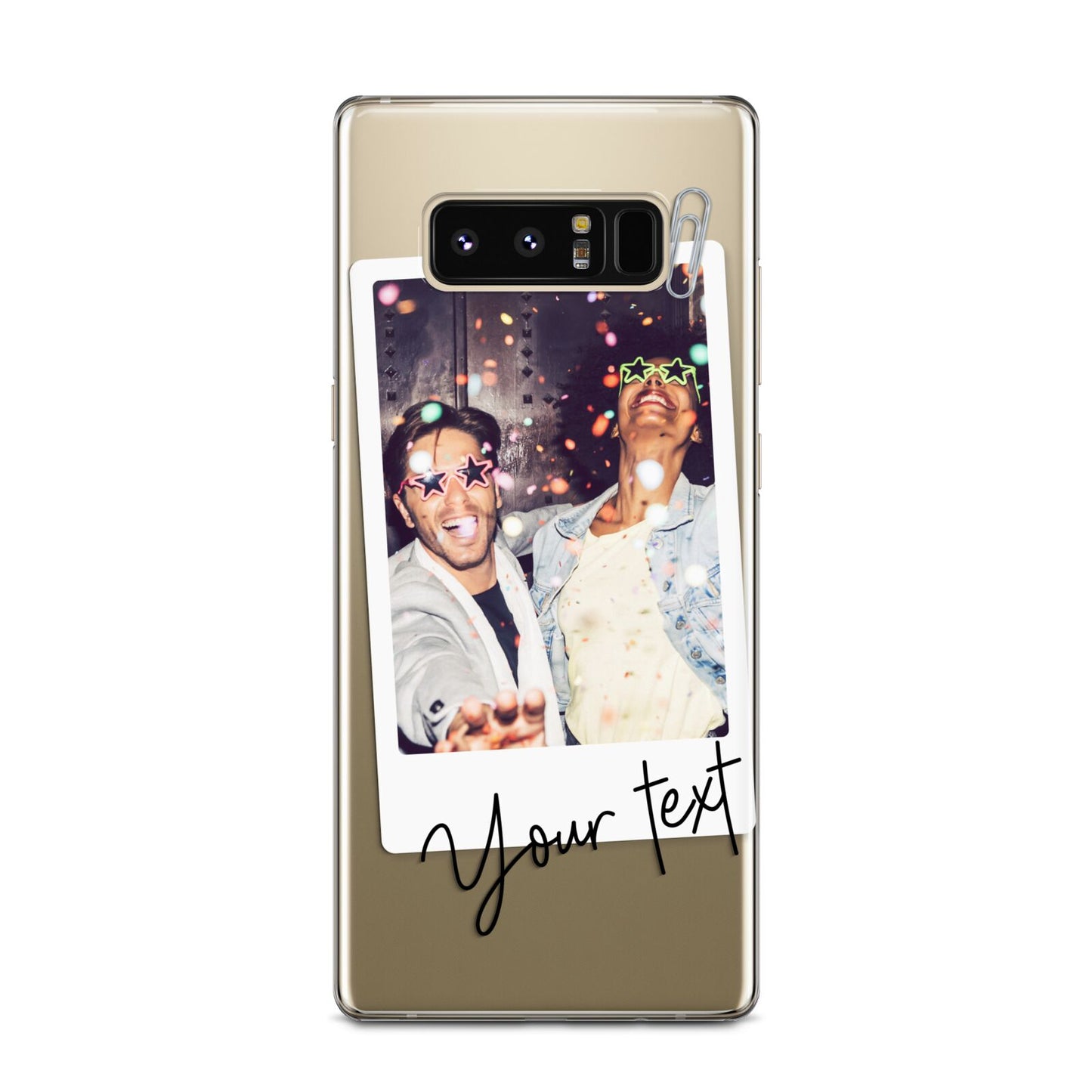 Personalised Photo with Text Samsung Galaxy Note 8 Case