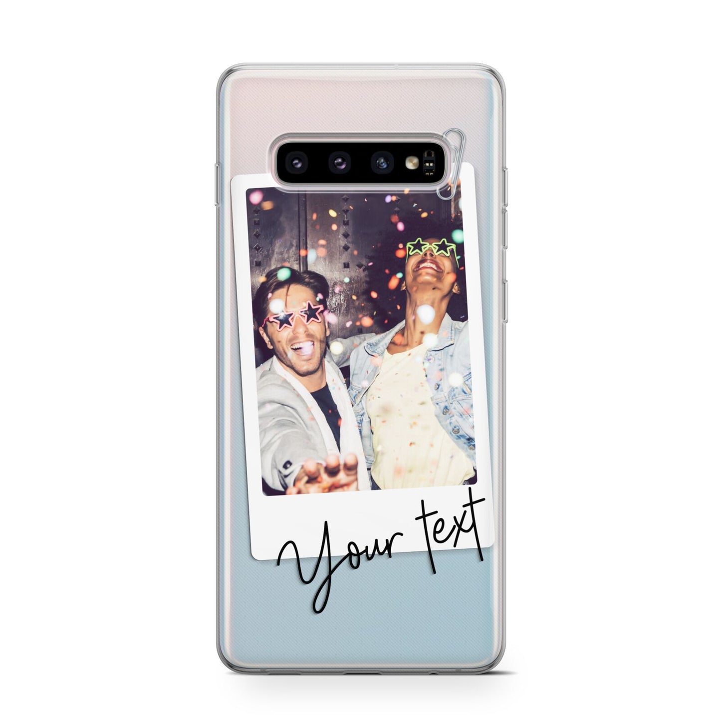 Personalised Photo with Text Samsung Galaxy S10 Case