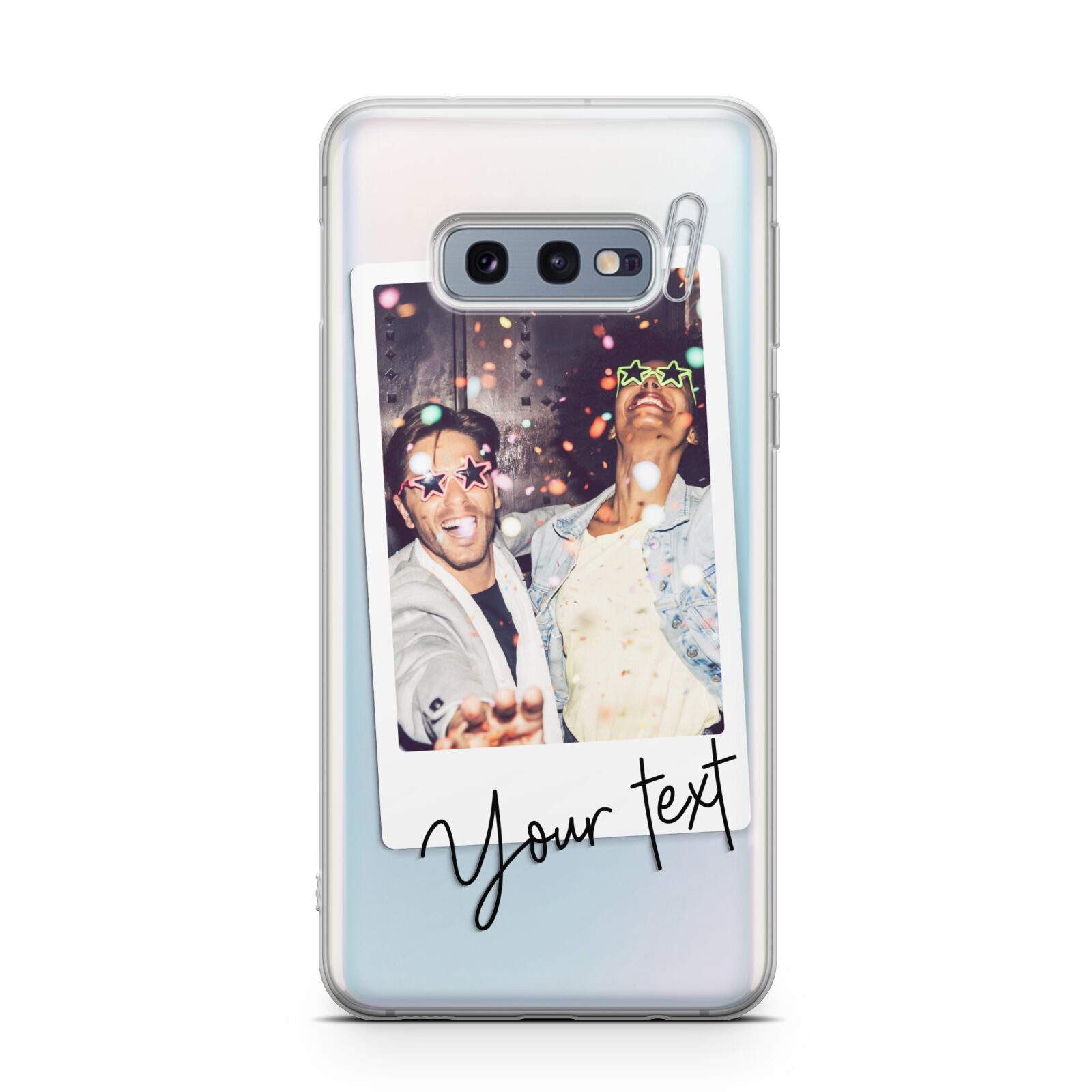 Personalised Photo with Text Samsung Galaxy S10E Case