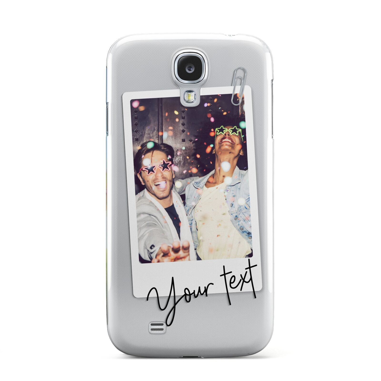 Personalised Photo with Text Samsung Galaxy S4 Case