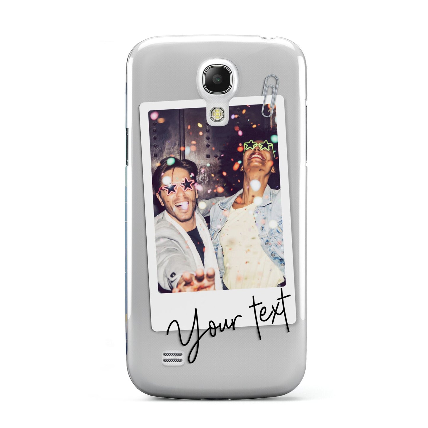 Personalised Photo with Text Samsung Galaxy S4 Mini Case