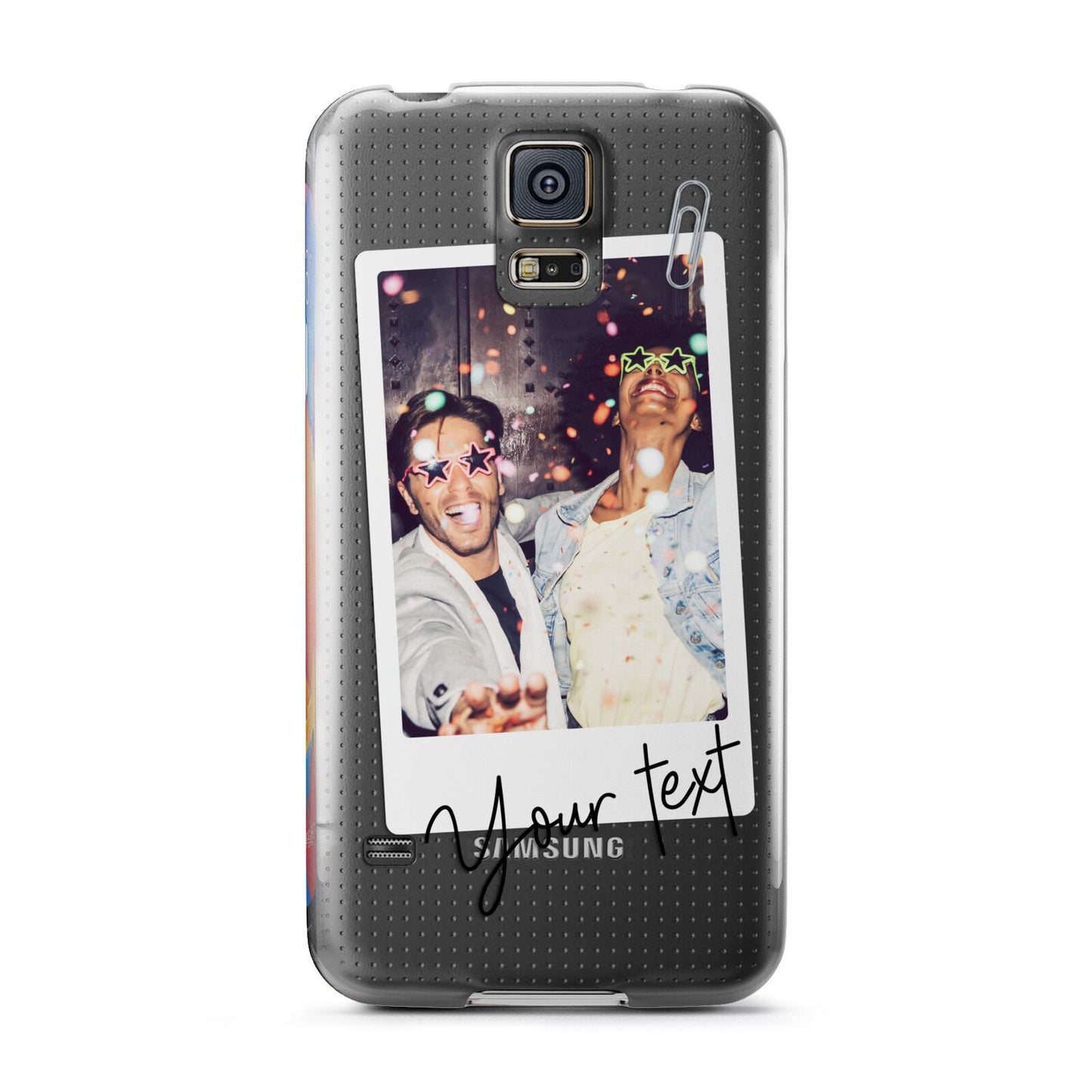 Personalised Photo with Text Samsung Galaxy S5 Case