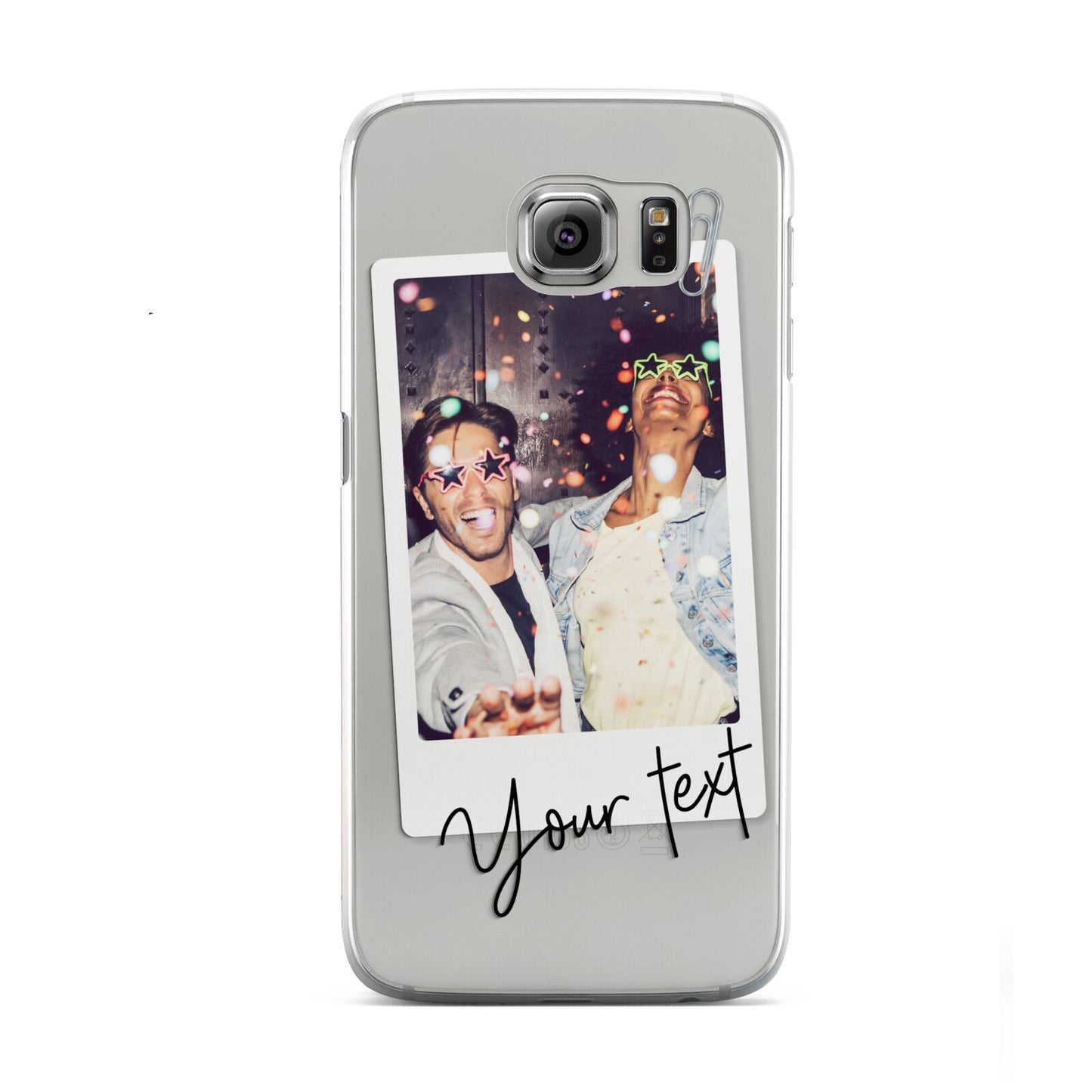Personalised Photo with Text Samsung Galaxy S6 Case