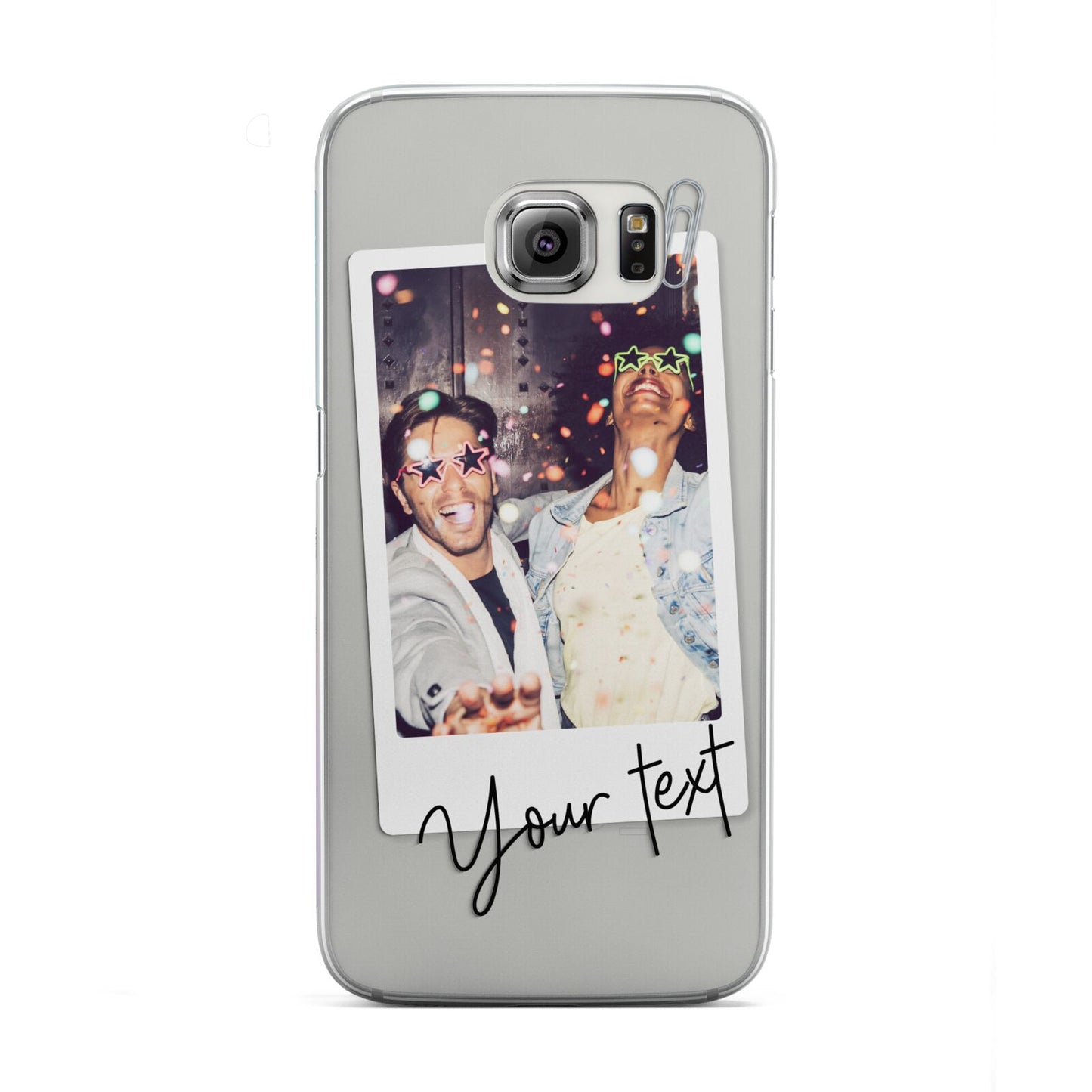 Personalised Photo with Text Samsung Galaxy S6 Edge Case