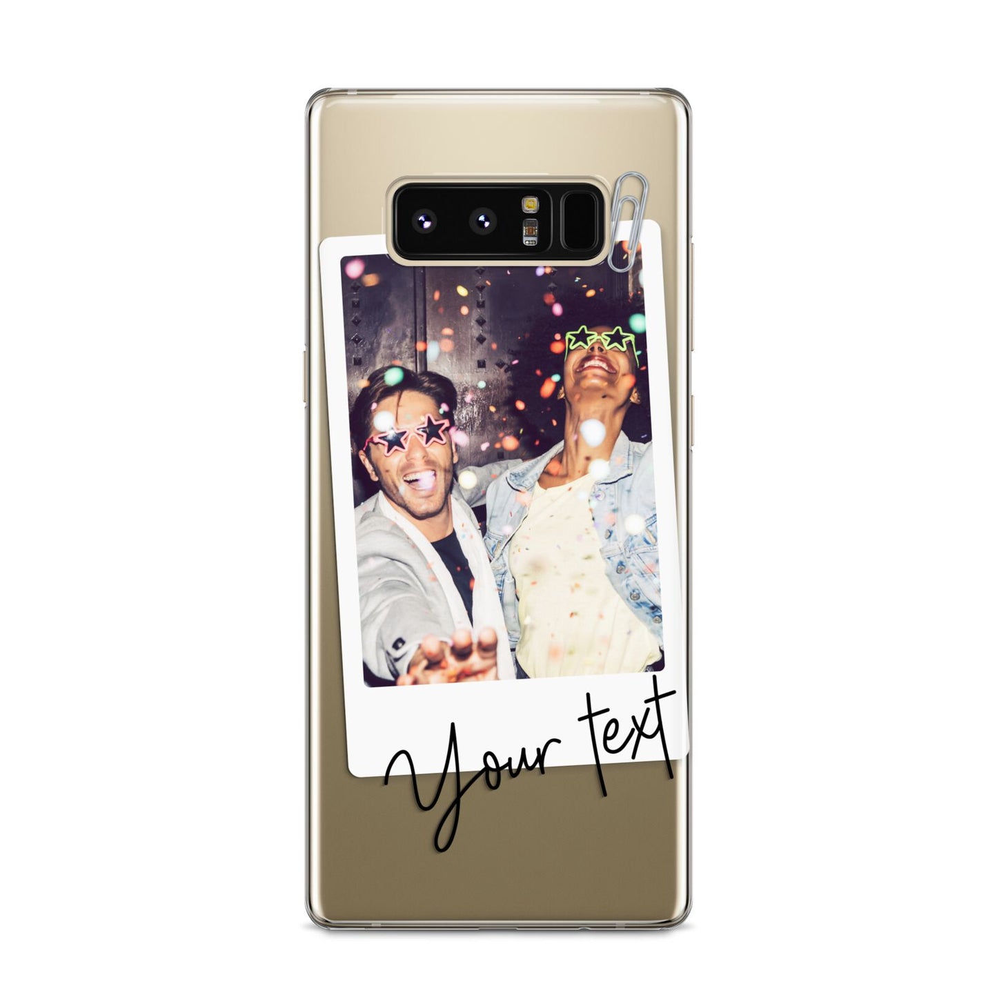 Personalised Photo with Text Samsung Galaxy S8 Case