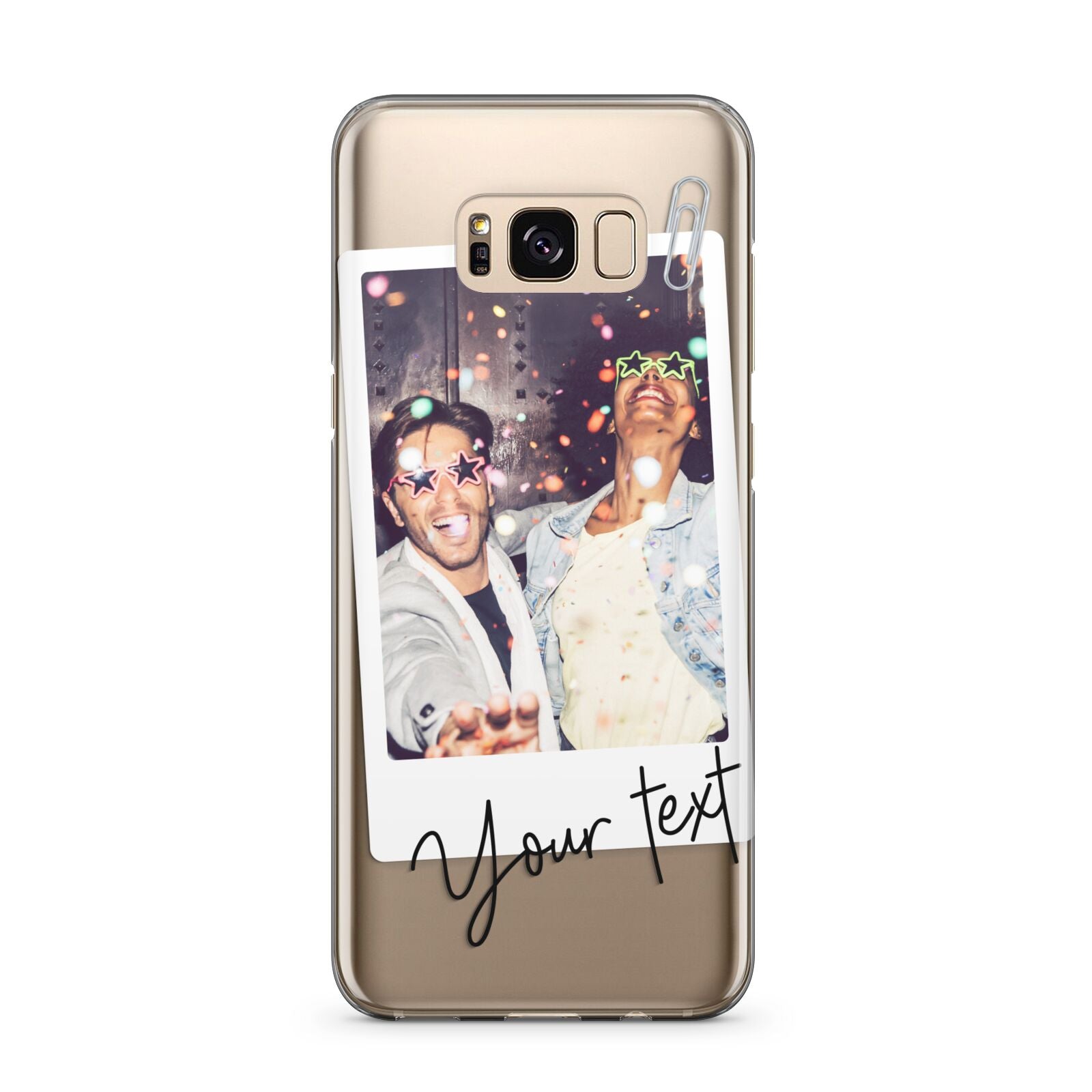 Personalised Photo with Text Samsung Galaxy S8 Plus Case