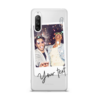 Personalised Photo with Text Sony Xperia 10 III Case
