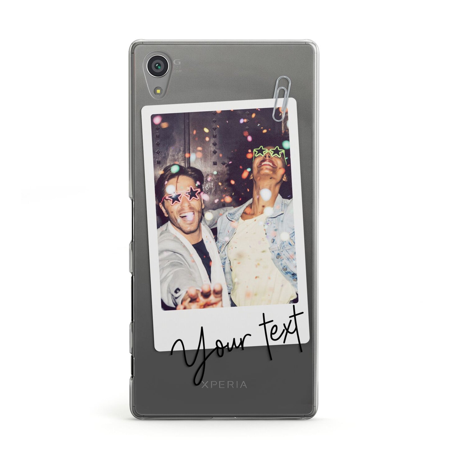 Personalised Photo with Text Sony Xperia Case