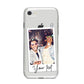 Personalised Photo with Text iPhone 8 Bumper Case on Silver iPhone