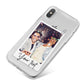 Personalised Photo with Text iPhone X Bumper Case on Silver iPhone
