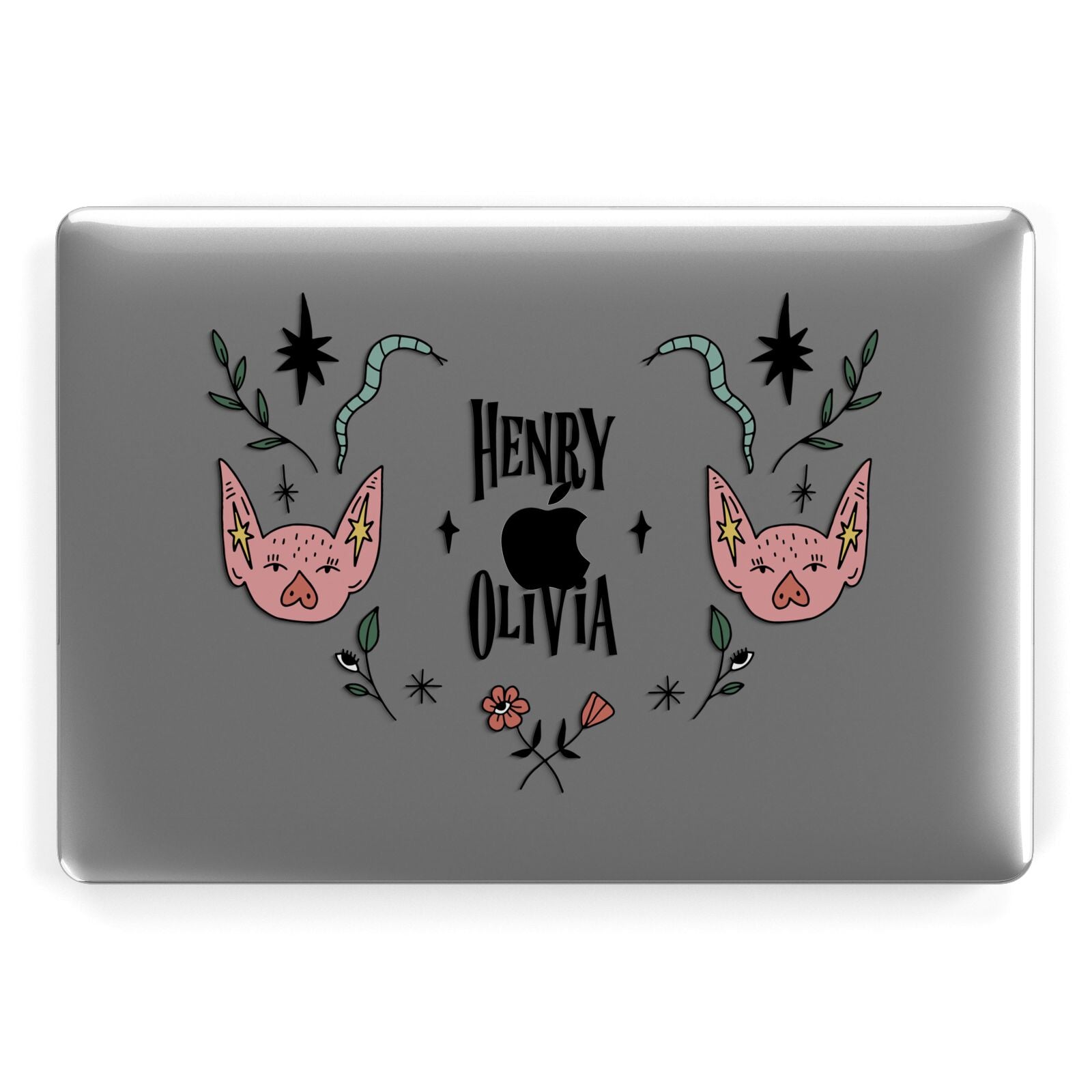 Personalised Piggies Apple MacBook Case