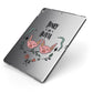 Personalised Piggies Apple iPad Case on Grey iPad Side View