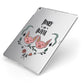 Personalised Piggies Apple iPad Case on Silver iPad Side View