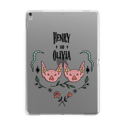 Personalised Piggies Apple iPad Silver Case