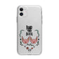 Personalised Piggies Apple iPhone 11 in White with Bumper Case