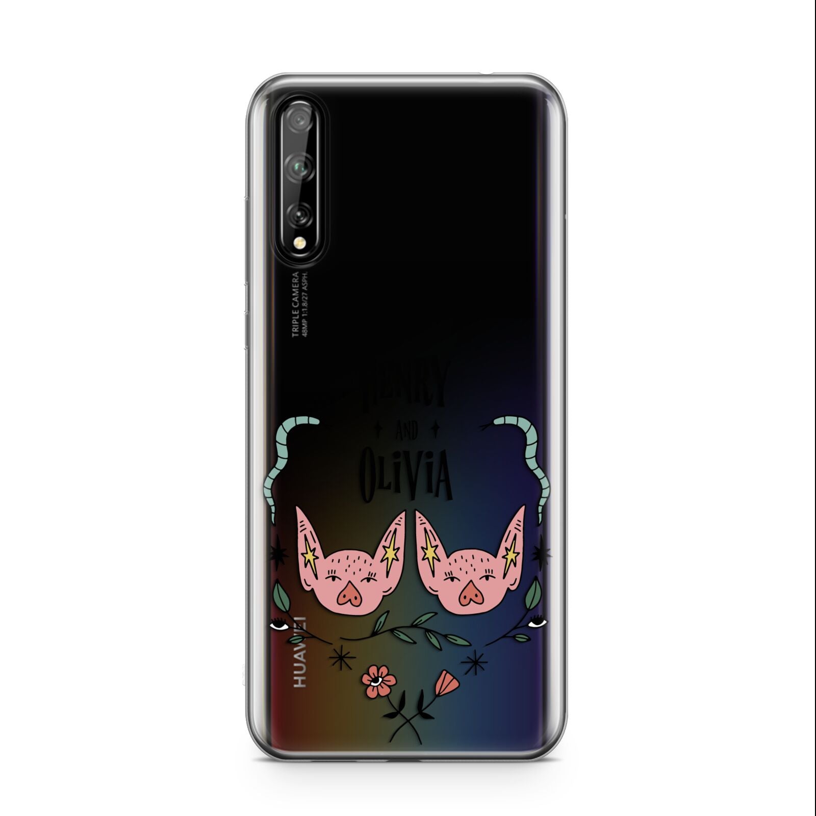 Personalised Piggies Huawei Enjoy 10s Phone Case