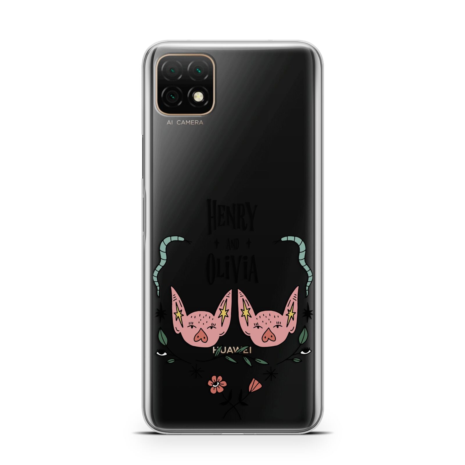 Personalised Piggies Huawei Enjoy 20 Phone Case