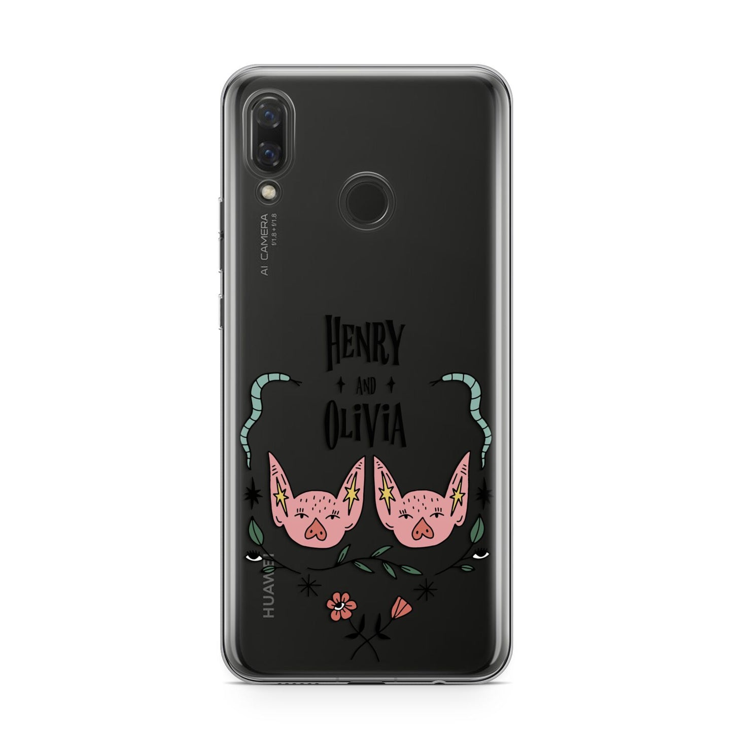 Personalised Piggies Huawei Nova 3 Phone Case
