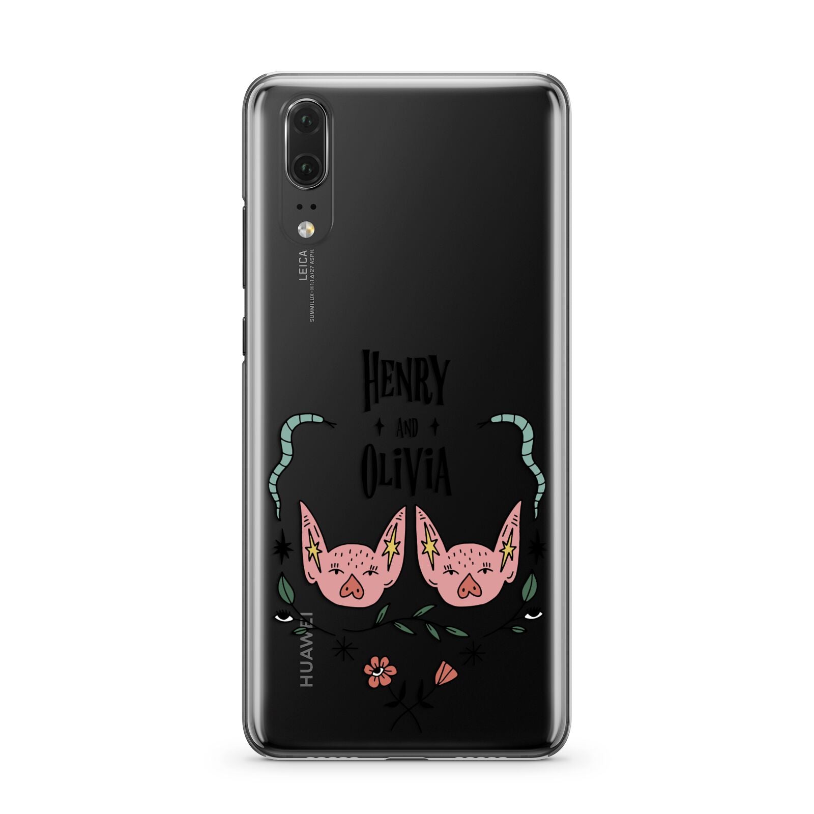 Personalised Piggies Huawei P20 Phone Case