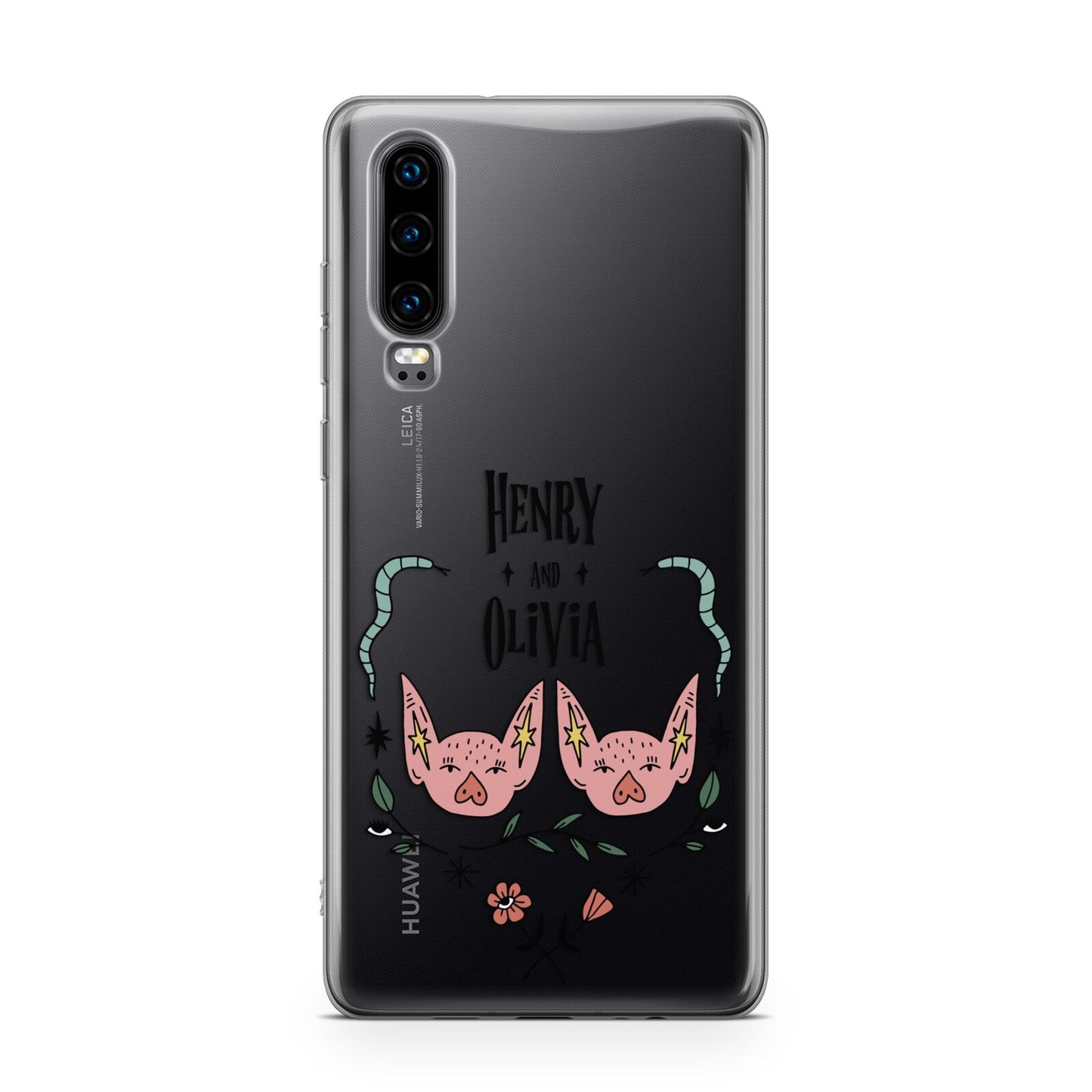 Personalised Piggies Huawei P30 Phone Case