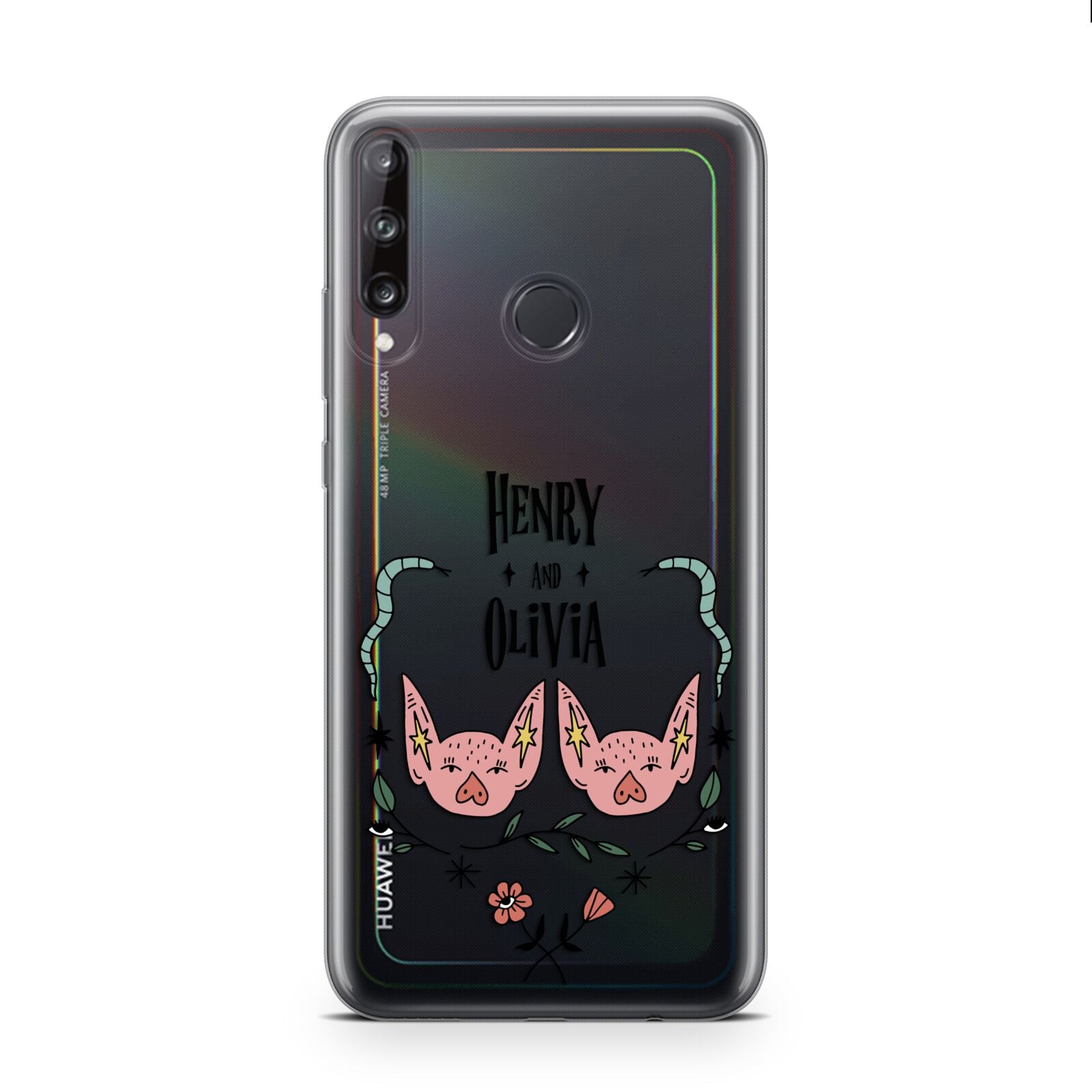 Personalised Piggies Huawei P40 Lite E Phone Case