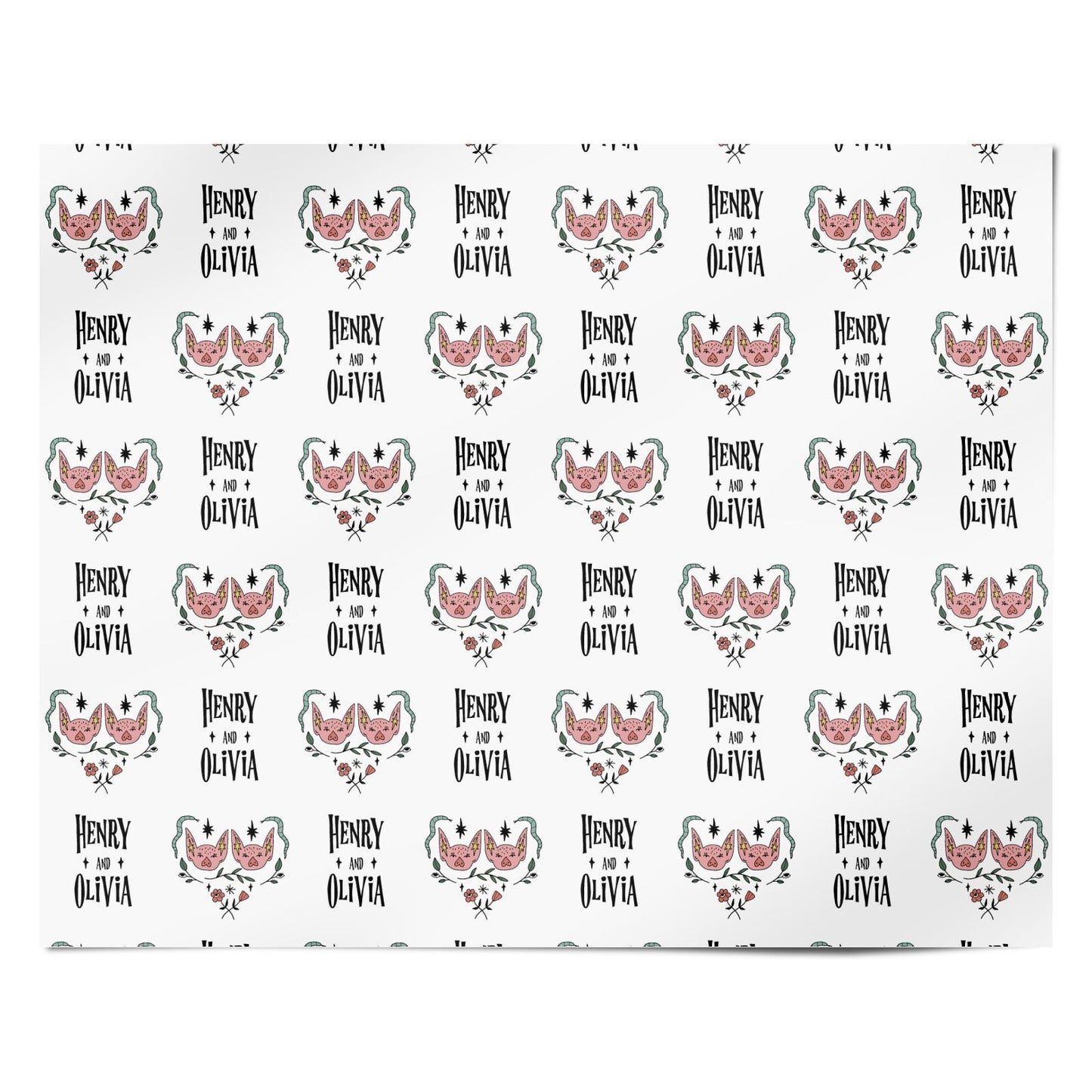 Personalised Piggies Personalised Wrapping Paper Alternative