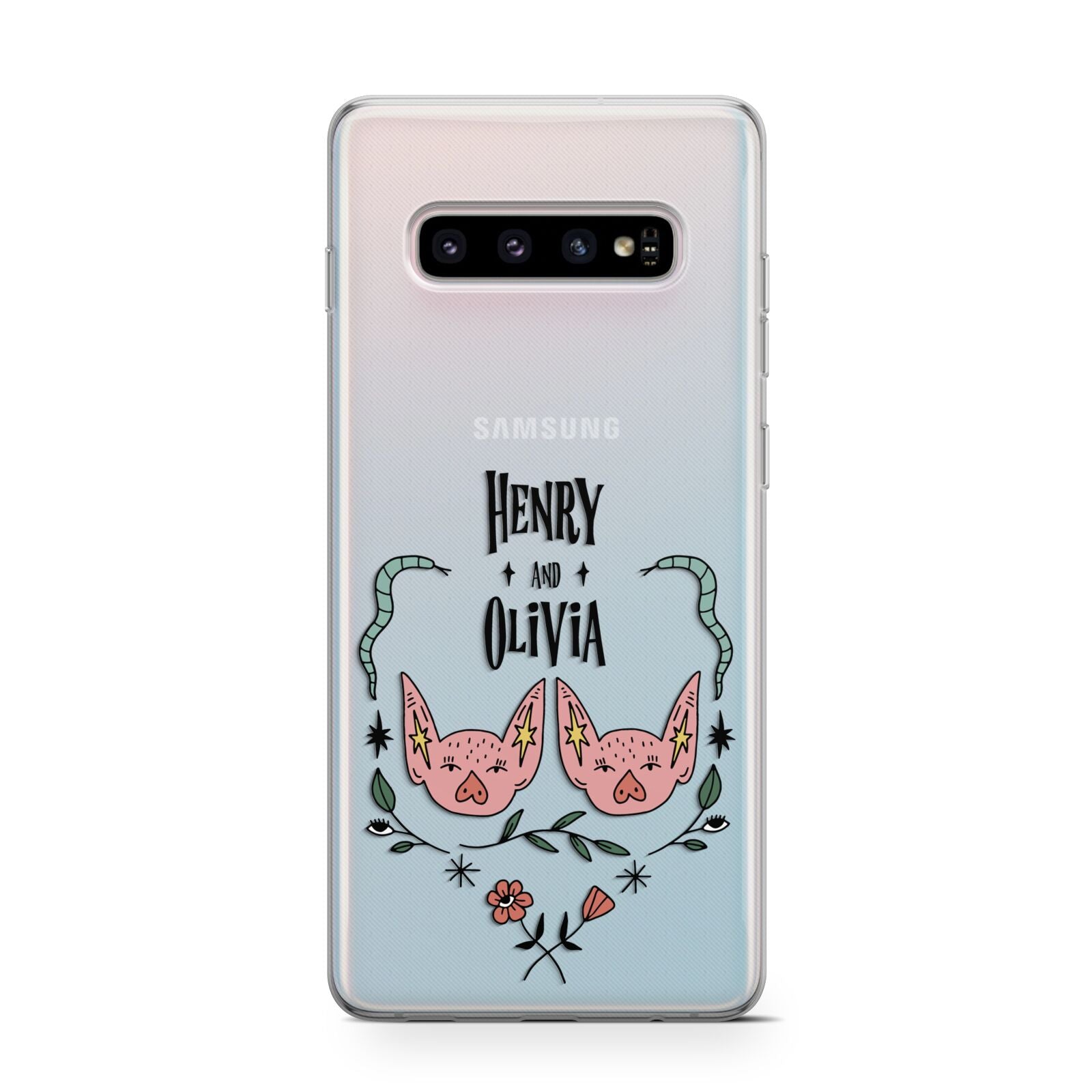 Personalised Piggies Samsung Galaxy S10 Case