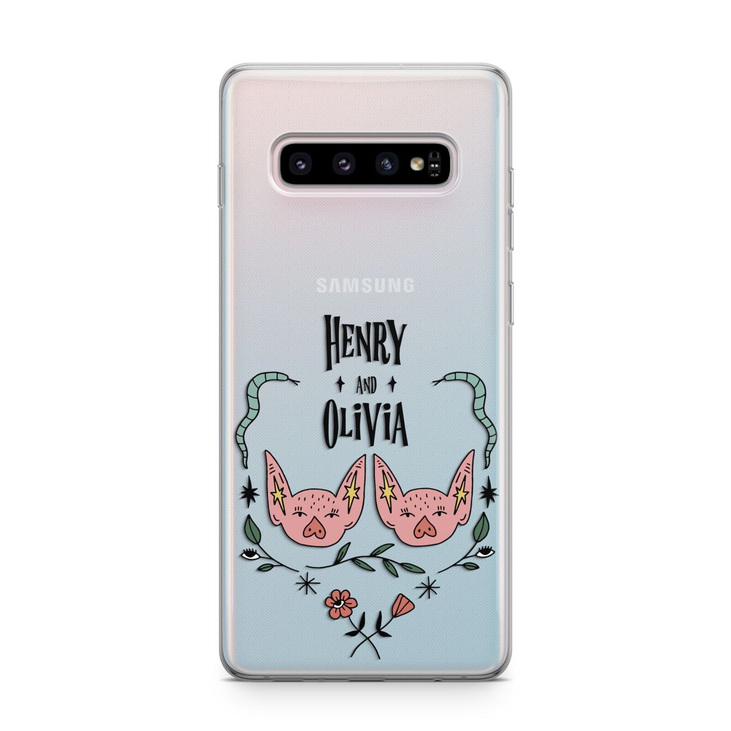 Personalised Piggies Samsung Galaxy S10 Plus Case