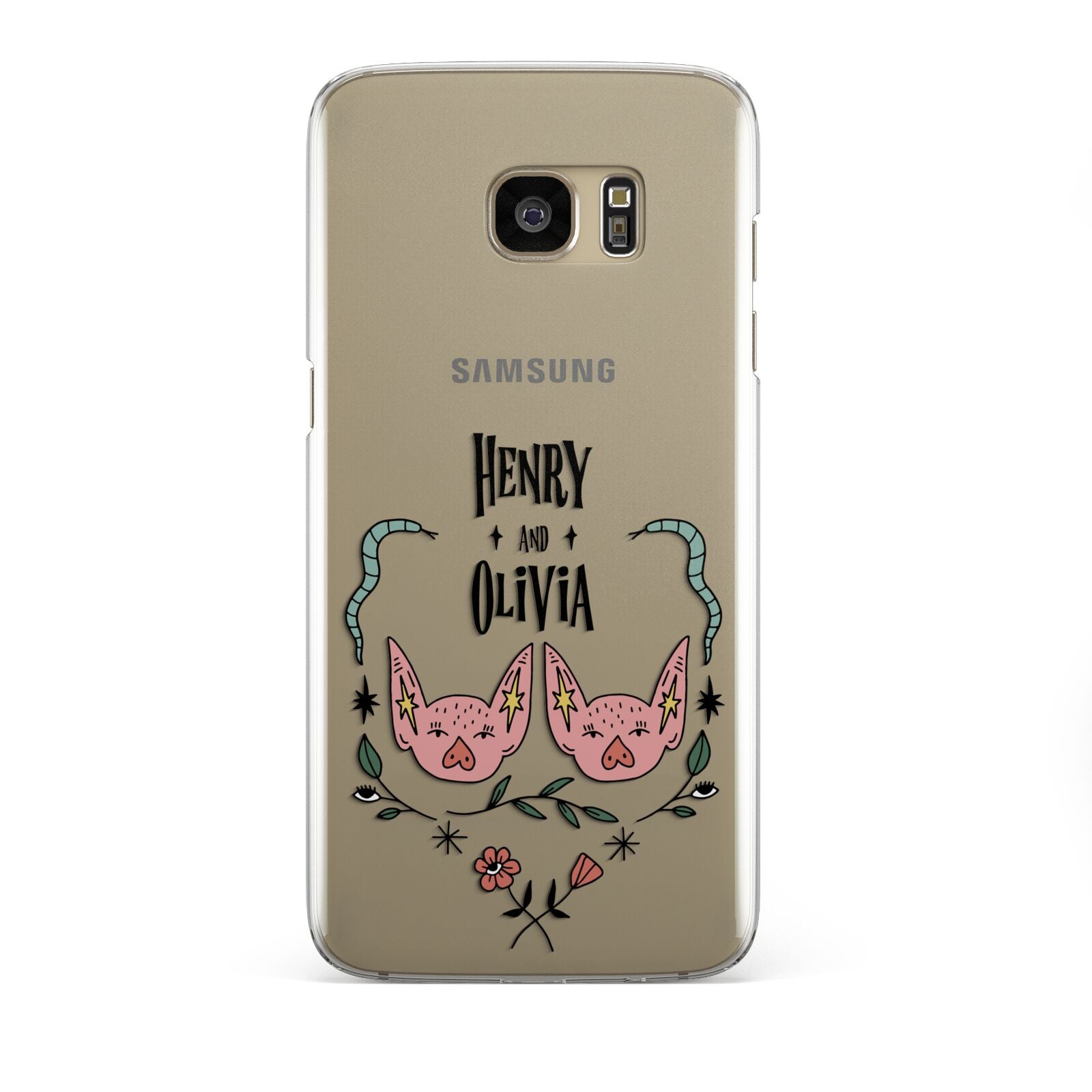 Personalised Piggies Samsung Galaxy S7 Edge Case