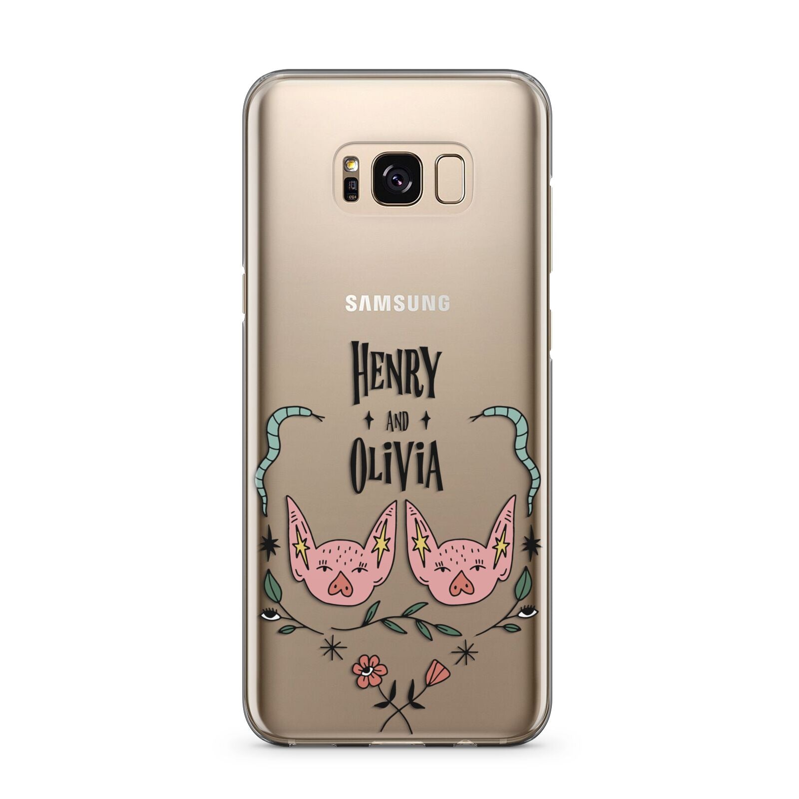 Personalised Piggies Samsung Galaxy S8 Plus Case