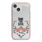 Personalised Piggies iPhone 13 Mini TPU Impact Case with Pink Edges