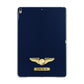 Personalised Pilot Wings Apple iPad Grey Case
