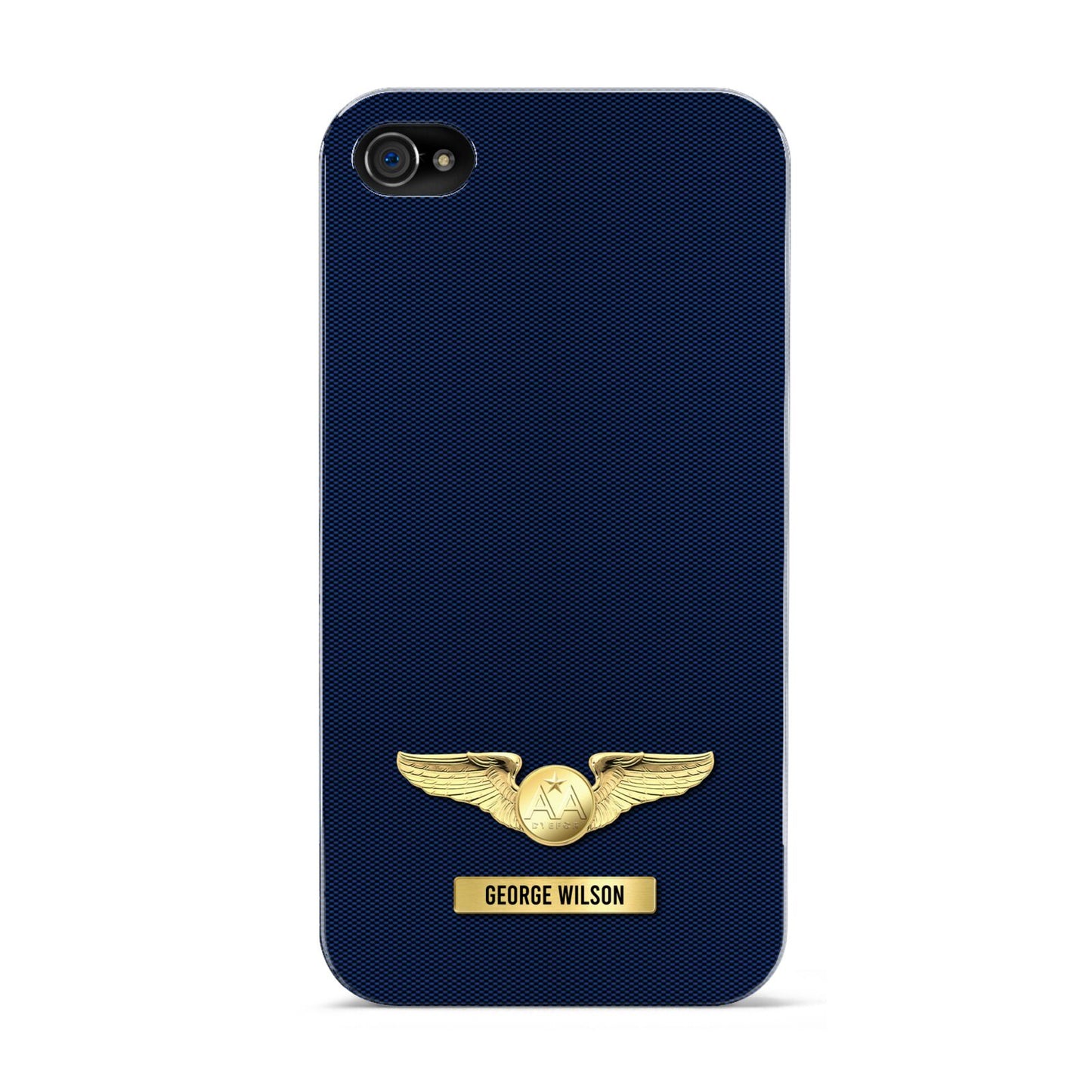 Personalised Pilot Wings Apple iPhone 4s Case