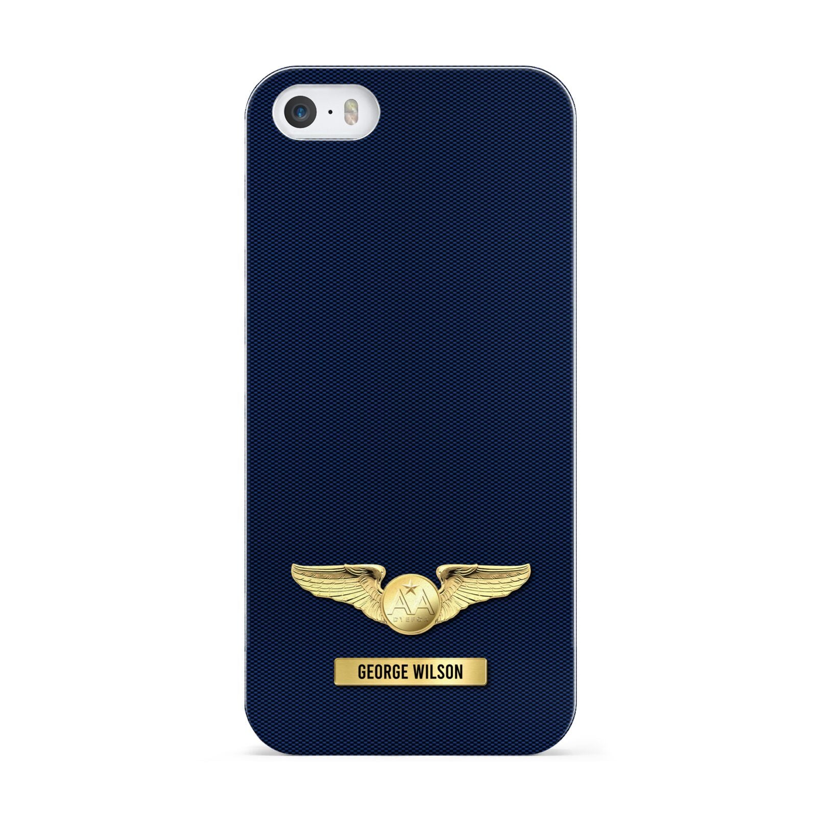 Personalised Pilot Wings Apple iPhone 5 Case