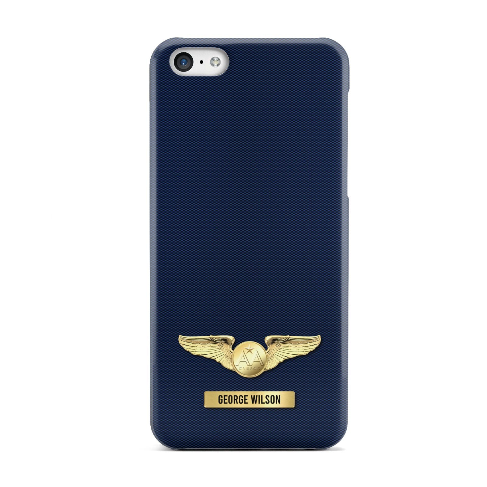 Personalised Pilot Wings Apple iPhone 5c Case