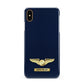 Personalised Pilot Wings Apple iPhone Xs Max 3D Snap Case