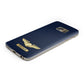 Personalised Pilot Wings Samsung Galaxy Case Bottom Cutout