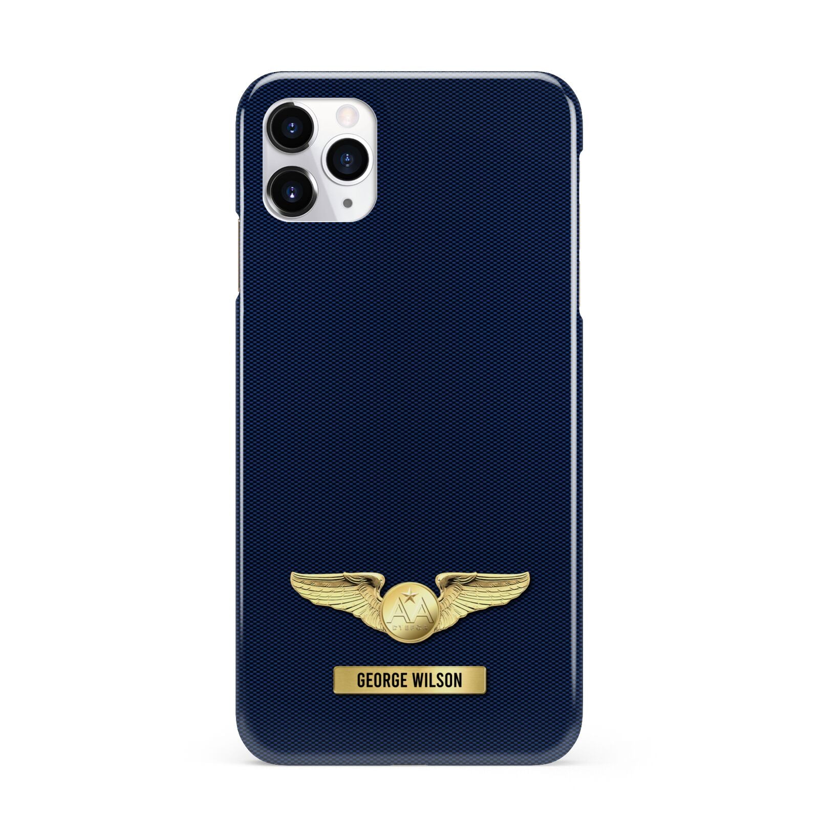 Personalised Pilot Wings iPhone 11 Pro Max 3D Snap Case