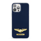 Personalised Pilot Wings iPhone 13 Pro Max Clear Bumper Case