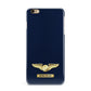 Personalised Pilot Wings iPhone 6 Plus 3D Snap Case on Gold Phone