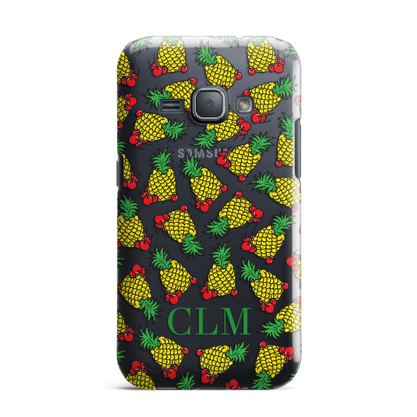 Personalised Pineapple Initials Clear Samsung Galaxy J1 2016 Case