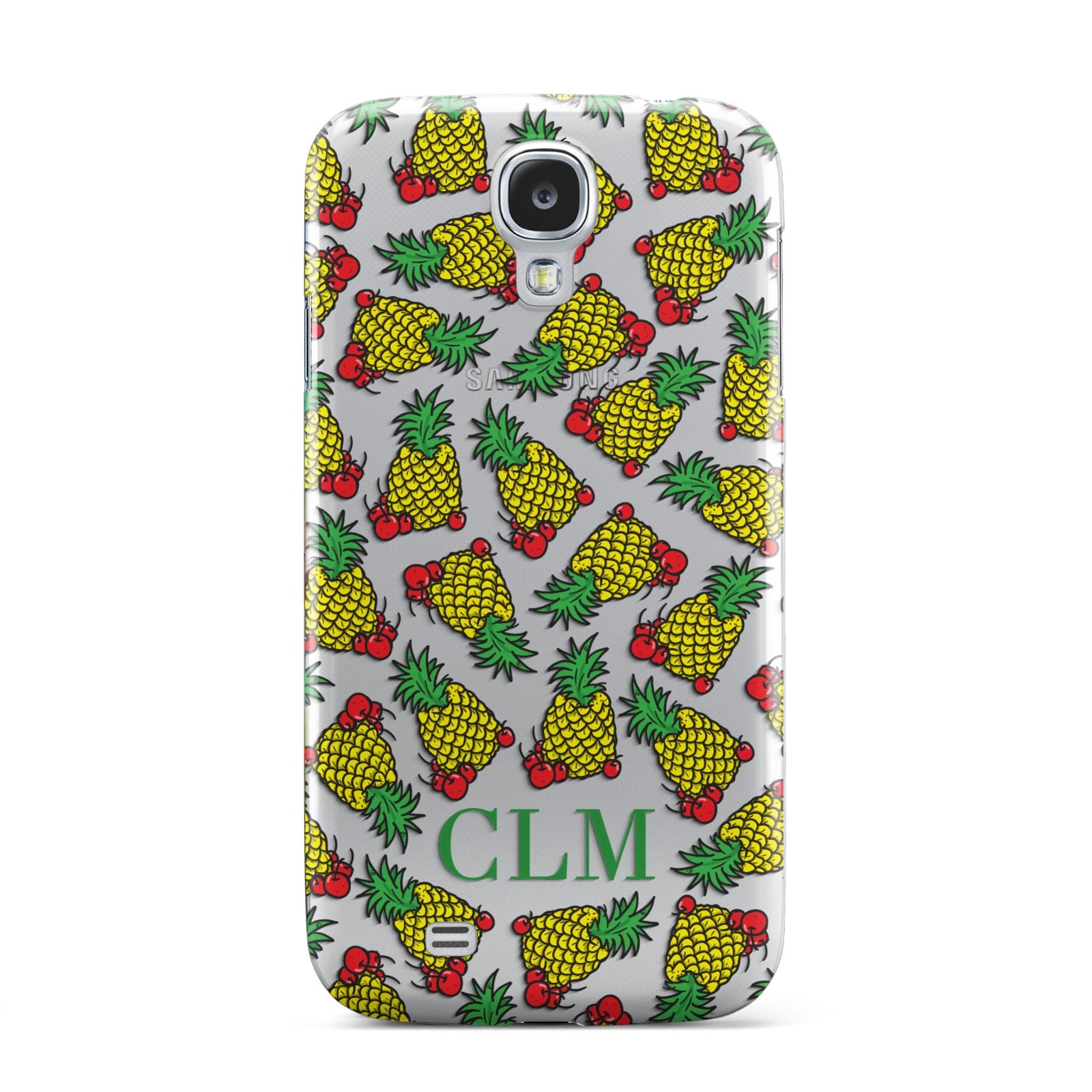 Personalised Pineapple Initials Clear Samsung Galaxy S4 Case
