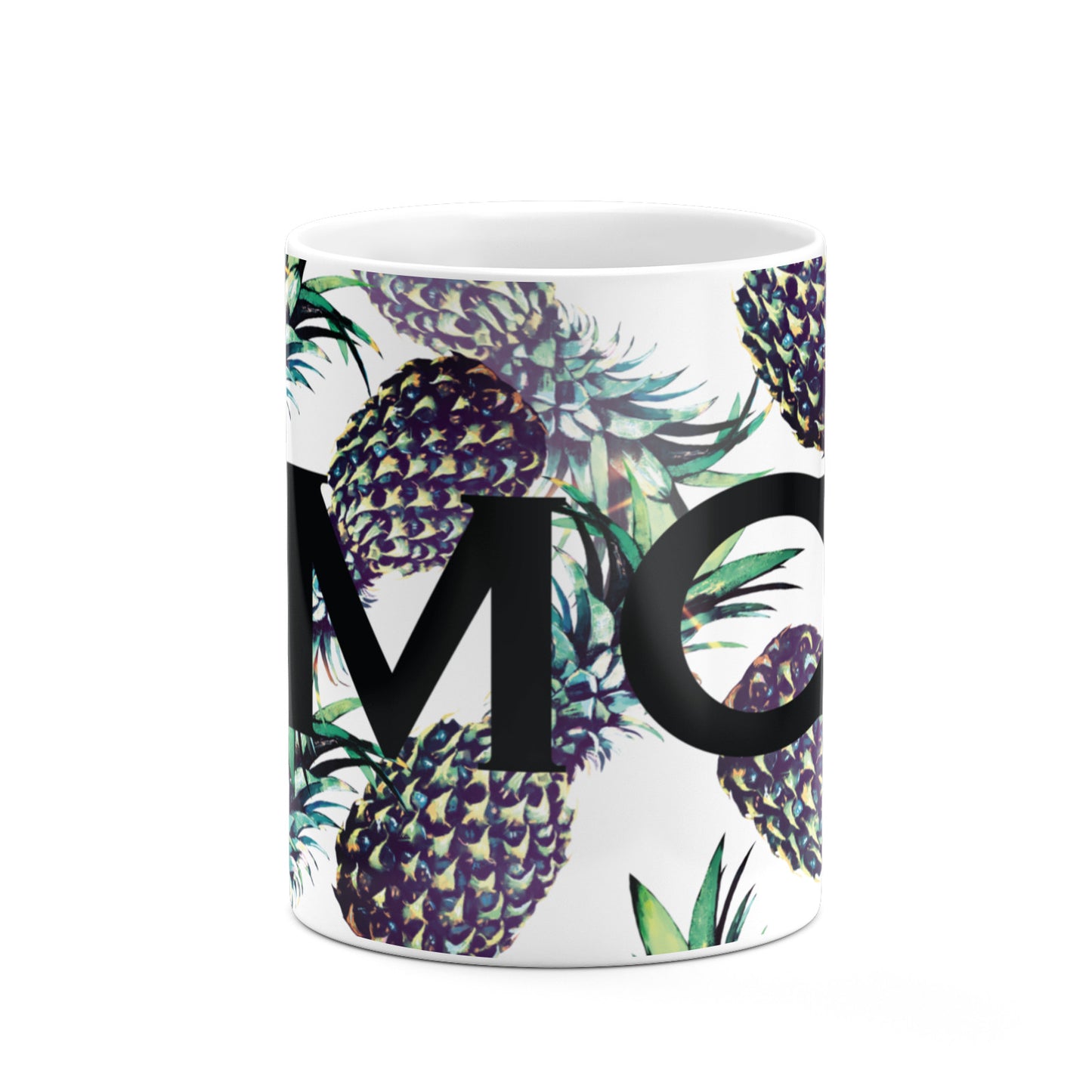 Personalised Pineapple Tropical White 10oz Mug Alternative Image 7