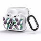 Personalised Pineapple Tropical White AirPods Pro Clear Case Side Image