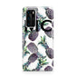 Personalised Pineapple Tropical White Huawei P40 Phone Case