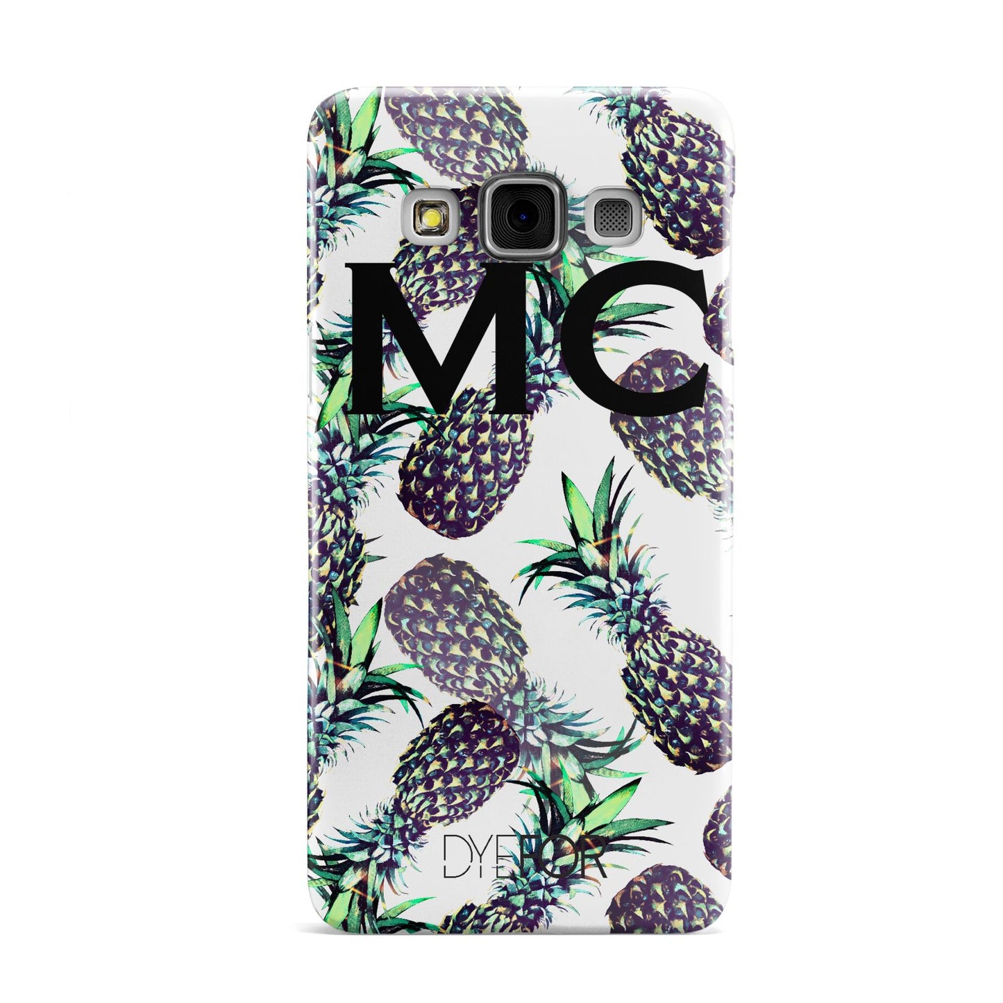 Personalised Pineapple Tropical White Samsung Galaxy A3 Case