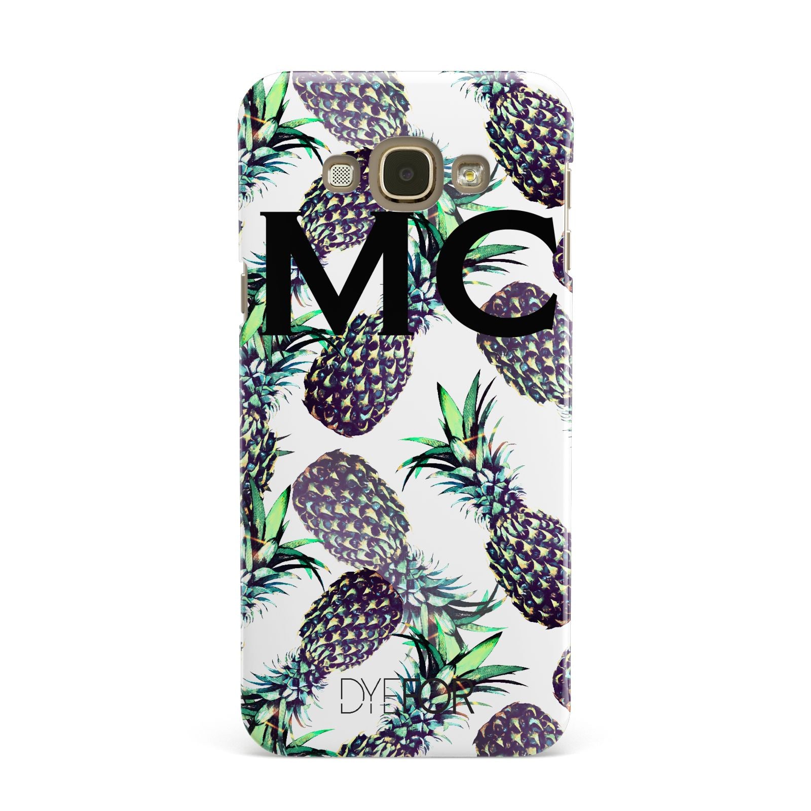 Personalised Pineapple Tropical White Samsung Galaxy A8 Case