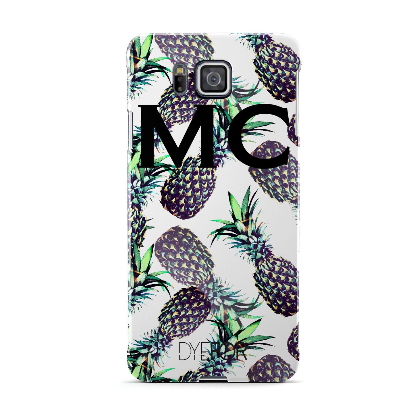Personalised Pineapple Tropical White Samsung Galaxy Alpha Case