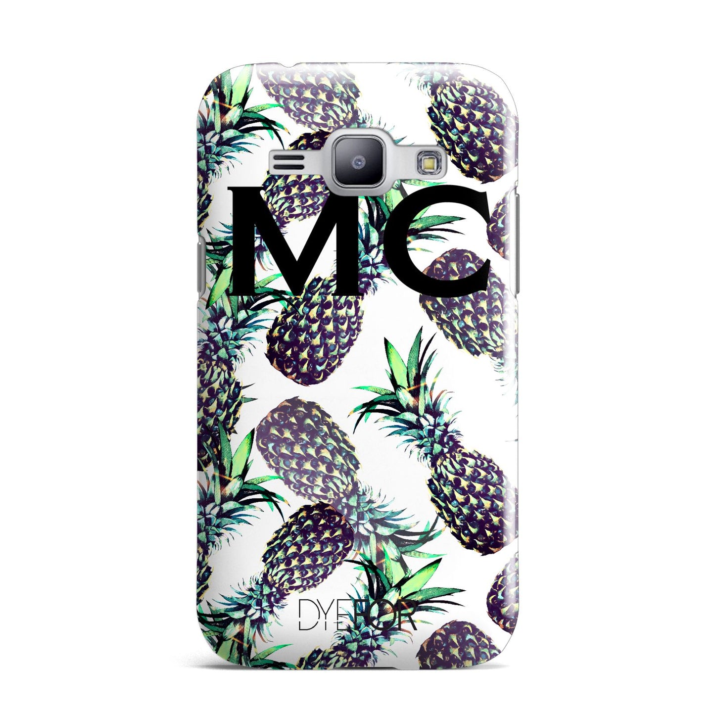 Personalised Pineapple Tropical White Samsung Galaxy J1 2015 Case